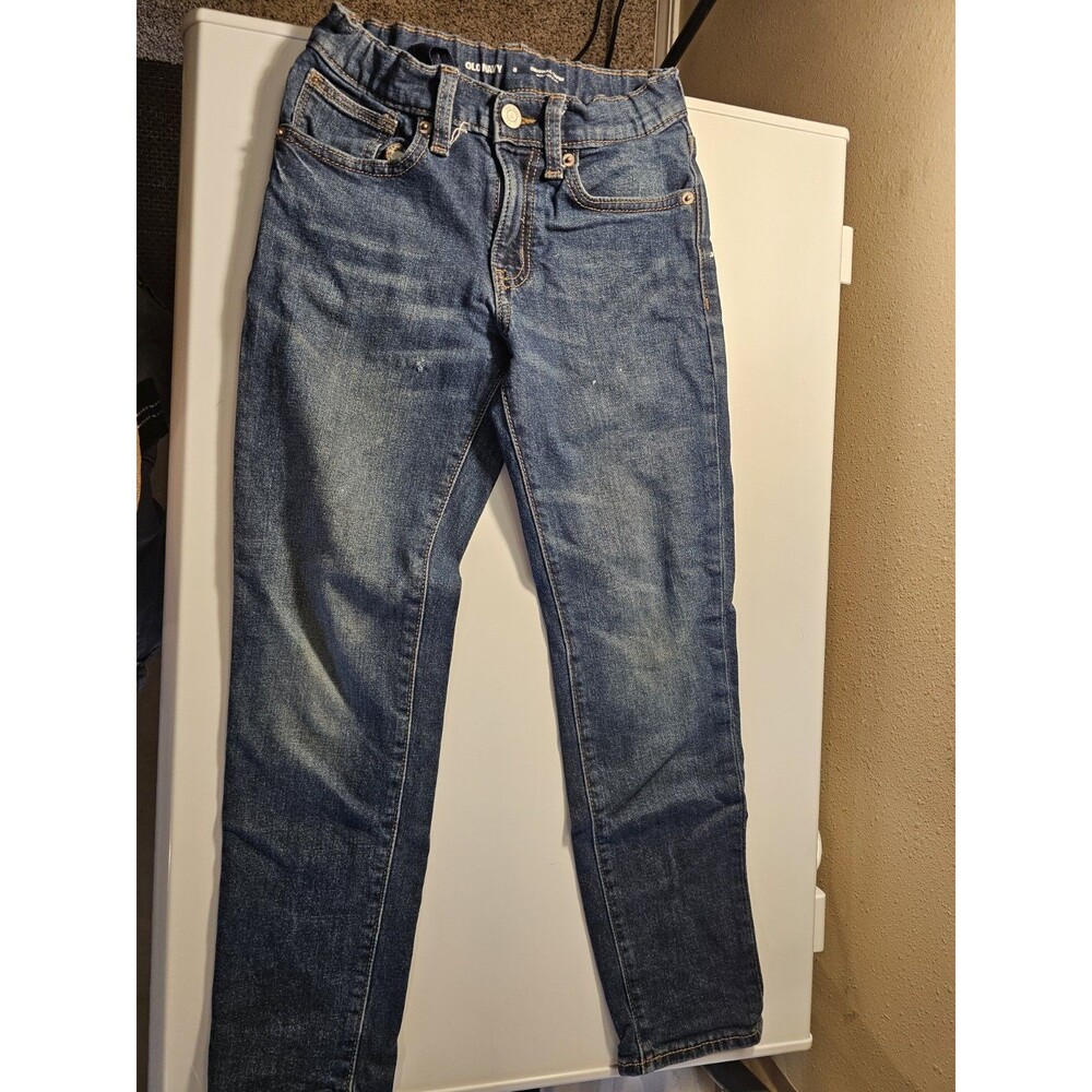 Old Navy Boy Kids Original Tapered Jeans Size 8 Slim Blue Denim B354 -6